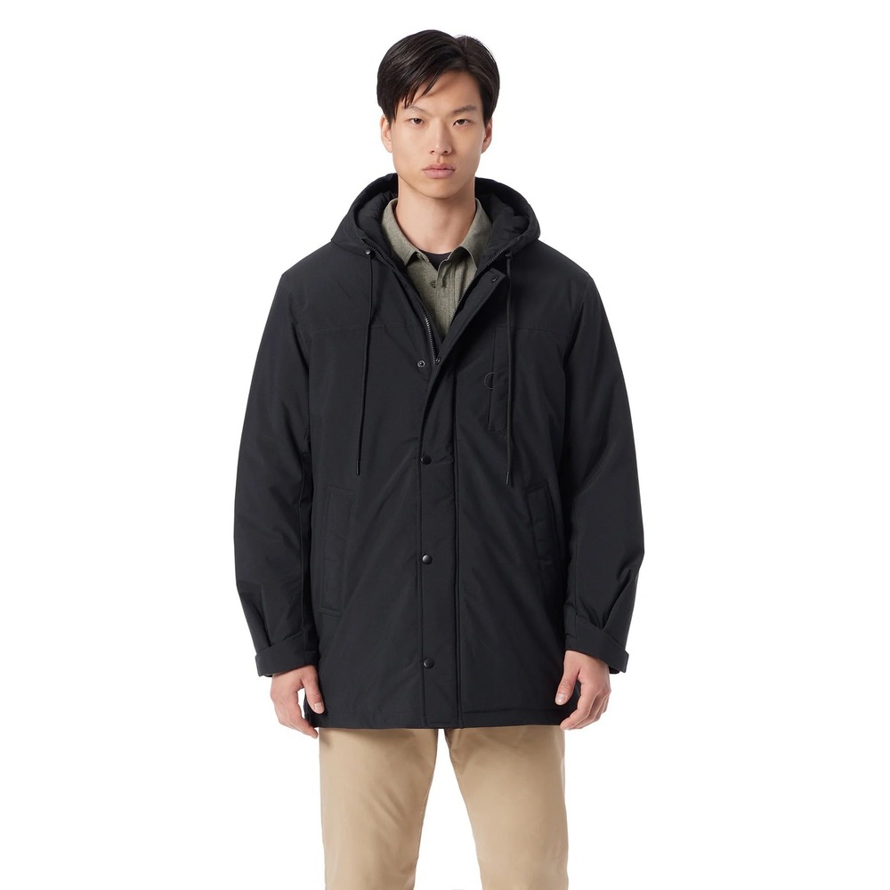 Bass & Co black storm coat men's size medium winter casual neutral brand new